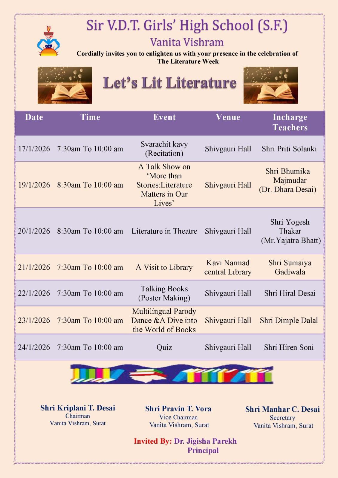 Literature Week Celebration – 2025-2026 [S.F.]